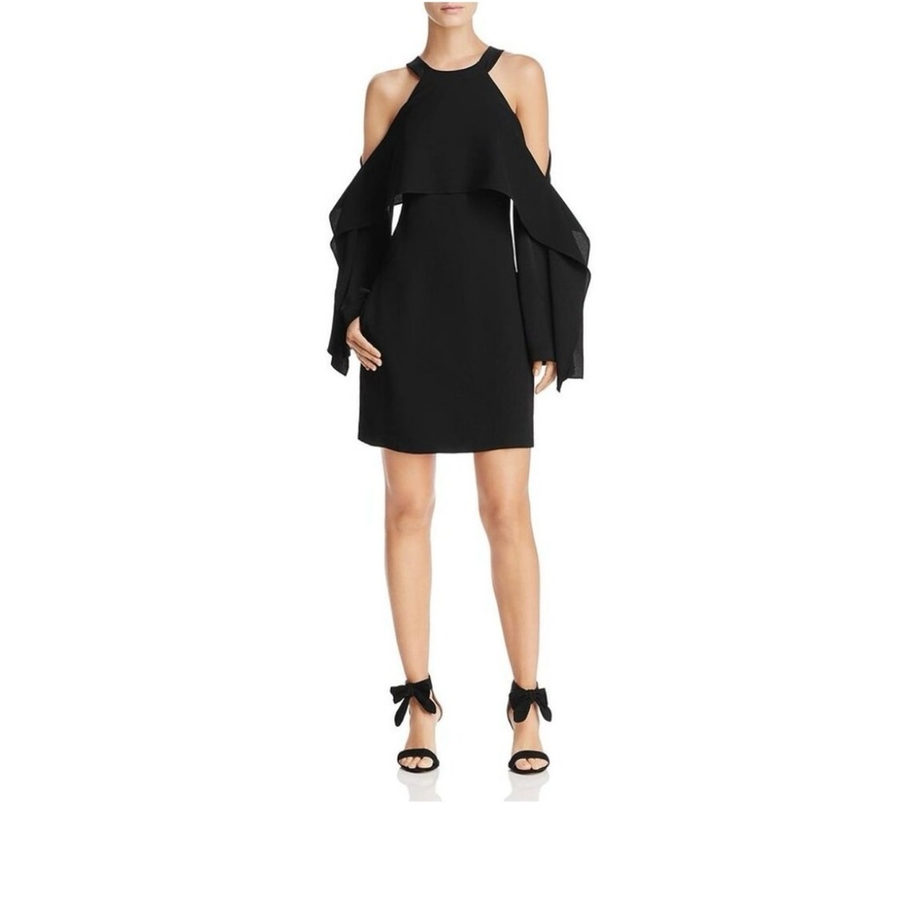 BCBGMaxAzria Black Cold Shoulder Dress